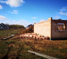 Pignon tombé lors de la tempête