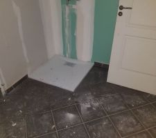 Carrelage de la salle de bain wc au Rdc