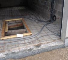 Photos avant coulage de la rehausse - dalle b&eacute;ton de 6 (&agrave; 8) cm