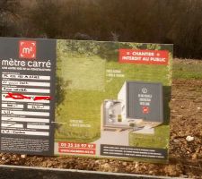 Panneau permis de construire