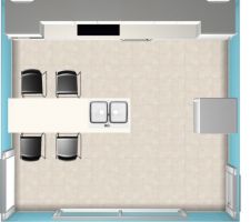 Implantation meubles cuisine