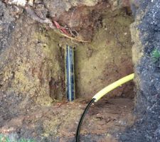 Raccordement coffret réseau gaz