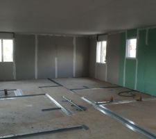 Cloison en cours