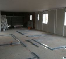Cloison en cours