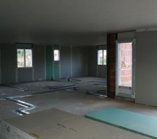 Cloison en cours