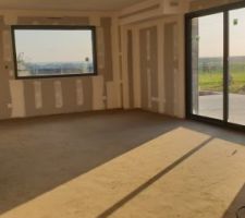 Chape lisse salon sejour