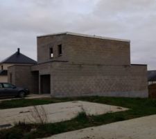 Toit en zing naturel