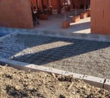 Terrasse avant le coulage