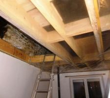 Plafond avant lambris