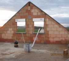 Seuils et appuis fen&ecirc;tres J7 (Finition pignon Ouest)