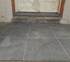 Carrelage du porche