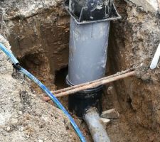 Création de canalisations d'eau potable et assainissement sur voirie