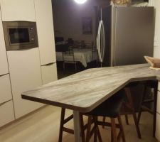 Retour plan travail
