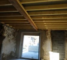 Plancher &eacute;tage c&ocirc;t&eacute; chambre.