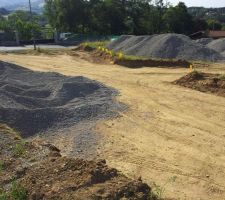 Debut de la viabilisation du lotissement