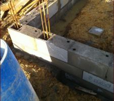 Construction du vide sanitaire et ferraillage