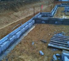 Construction du vide sanitaire et ferraillage