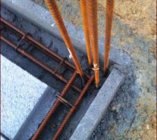 Construction du vide sanitaire et ferraillage