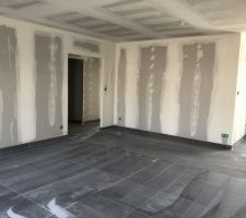 Carrelage séjour, cuisine