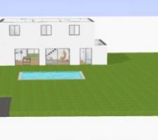 Plan maison entrée sud