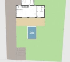 Maison sur terrain entrée nord