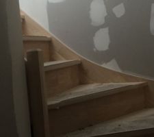 Mise en place de l'escalier Finit l'éscalade pour aller a l'étage Yes !