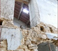 D&eacute;but de l'agrandissement de l'ouverture du bas, celle du haut suivra