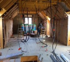 Placo et isolation étage 10-04-19