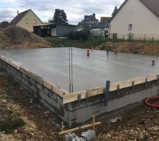 Dalle coulée le 4 avril 2019