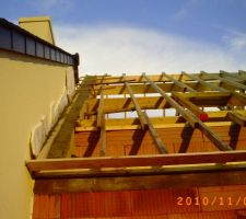 Coulage faitage arriere gauche