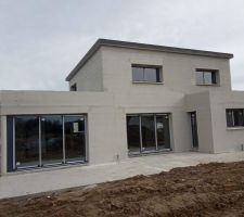 1ère couche enduit dégrossi