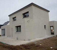 1ère couche enduit dégrossi