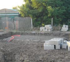 Fondation pour dalle de 20 m2