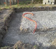Béton pour fouille et réseau elec   eau