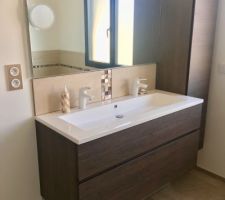 Meuble vasque dans la sdb