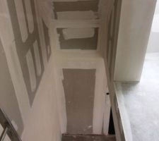 Finition placo étage