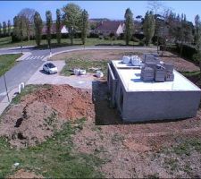 Notre maison vue du haut ! On voit bien la balle