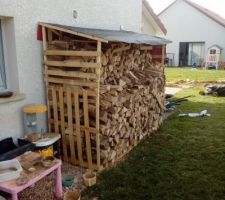 Fabrication maison abris a bois pour 5 steres