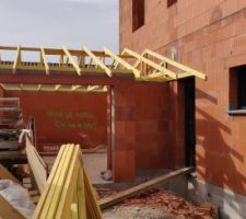 Charpente côté garage