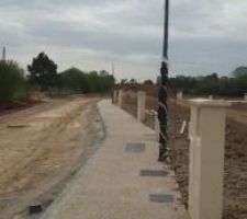 Avancee des travaux de viabilisation