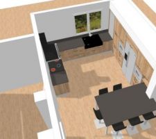 Plans de la cuisine et du cellier