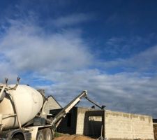 Dalle étage coulée