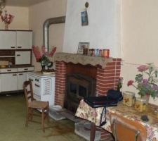 La cheminée avant les travaux