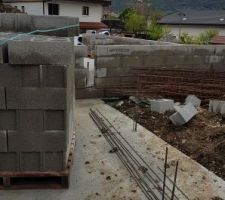 D&eacute;but des murs