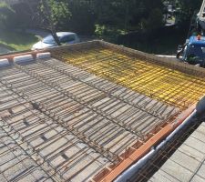 Ferraillage du balcon de l'étage