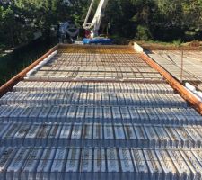 Ferraillage du balcon de l'étage