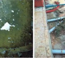 Consequence du non drainage du vide sanitaire et de la périphérie des fondations