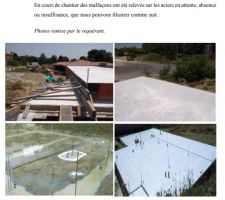 Extrait rapport expertise - Malfaçon acier en attente