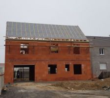 Pose film sous-toiture