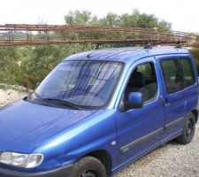 On peut transporter des longrines de 20/35 Tors de 12 mm en 6 mètres sur une gallerie mais gaffe aux virages et ralentisseurs...